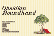 Obsidian Roundhand – Retro Serif, a Serif Font by Lilithcollageart (Thumbnail 6 of 9)