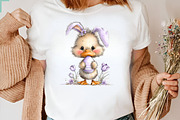 Whimsical Easter Animals Clipart, an Illustration by CreationArt (Thumbnail 2 of 7)