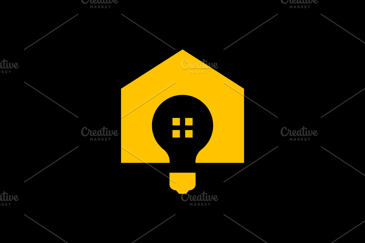 light interior house minimalist logo, a Branding & Logo Template by devastd