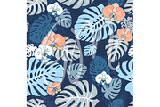Tropical Leaves Seamless patterns, an Illustration by GraphicMarket (Thumbnail 2 of 5)