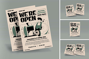 Coffee Shop Flayer, a Flyer Template by Rasiorise Studio