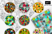 Big set of floral patterns, a Pattern Graphic by eka panova (Thumbnail 2 of 3)