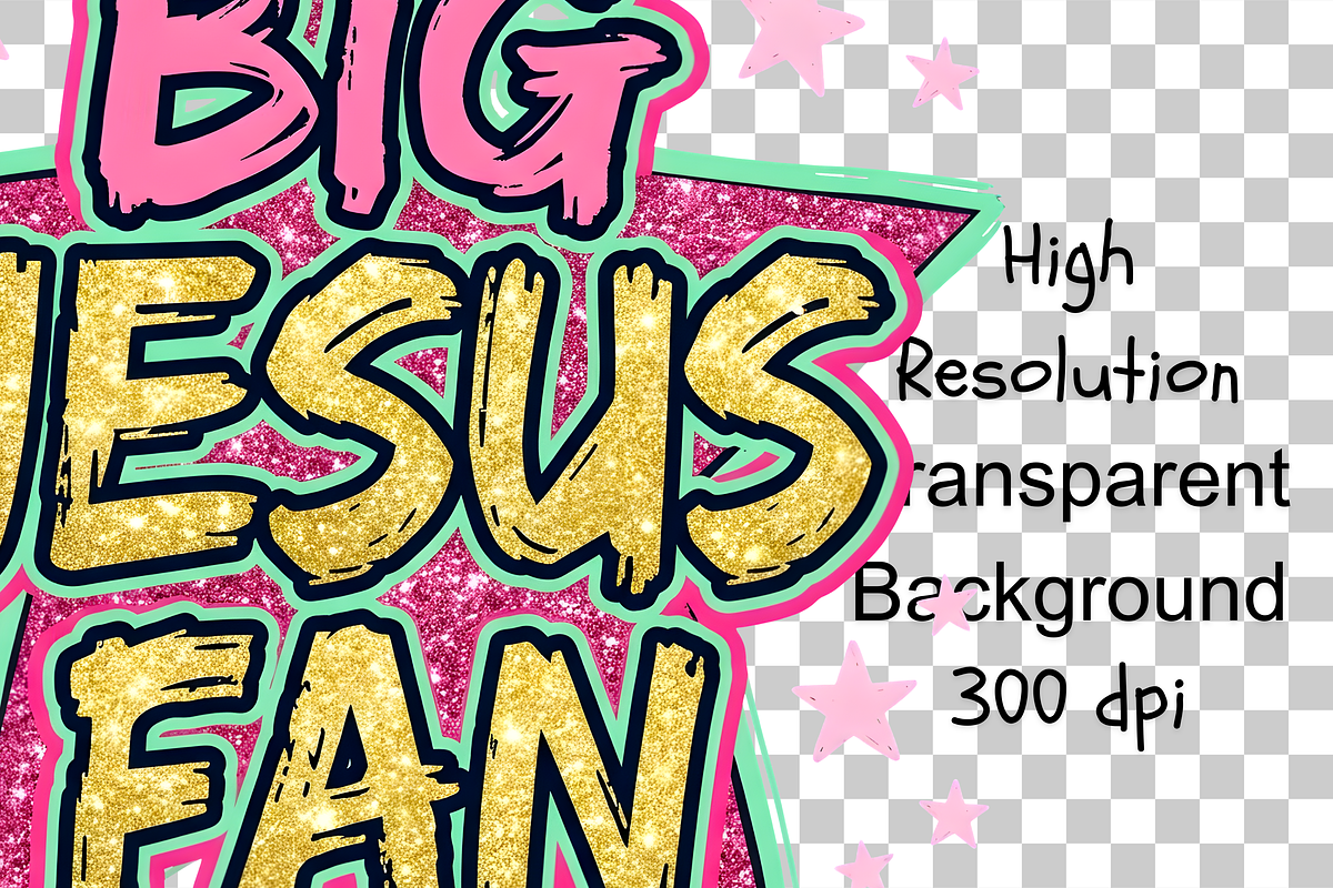 Big Jesus Fan Png, Summer Png, an Object Illustration by Clipart Bloom (Photo 2 of 2)