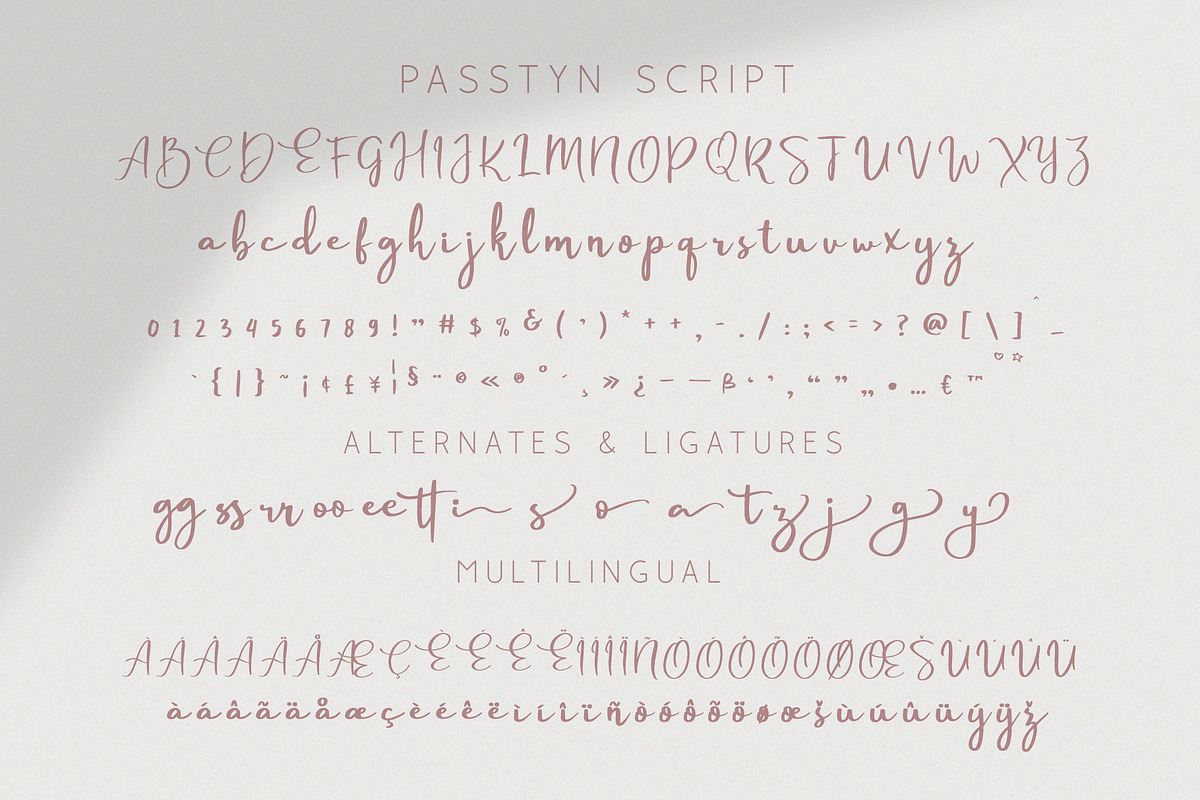 Passtyn - Handwritten Font Duo preview 8