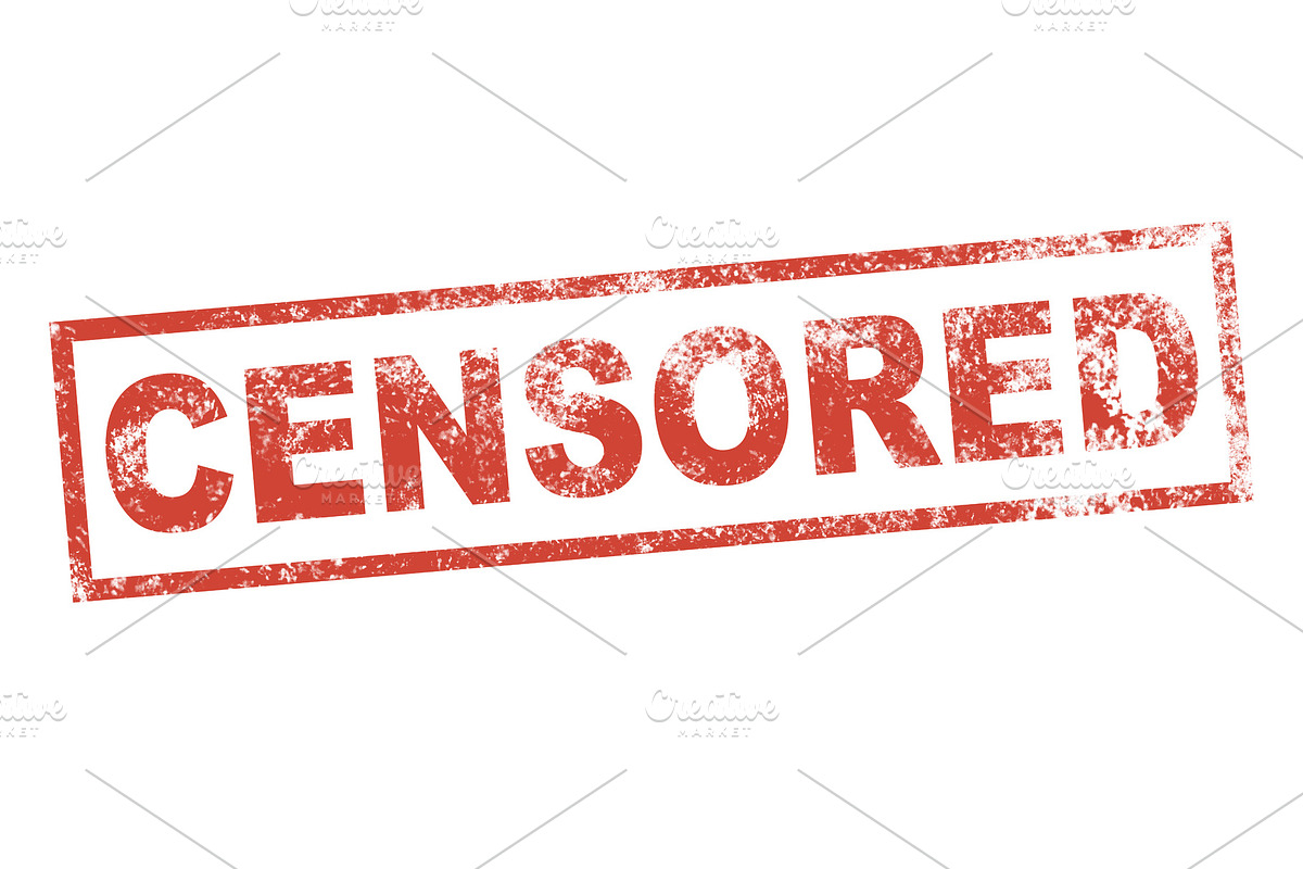 CENSORED stamp sign, an Object Graphic by Vapi