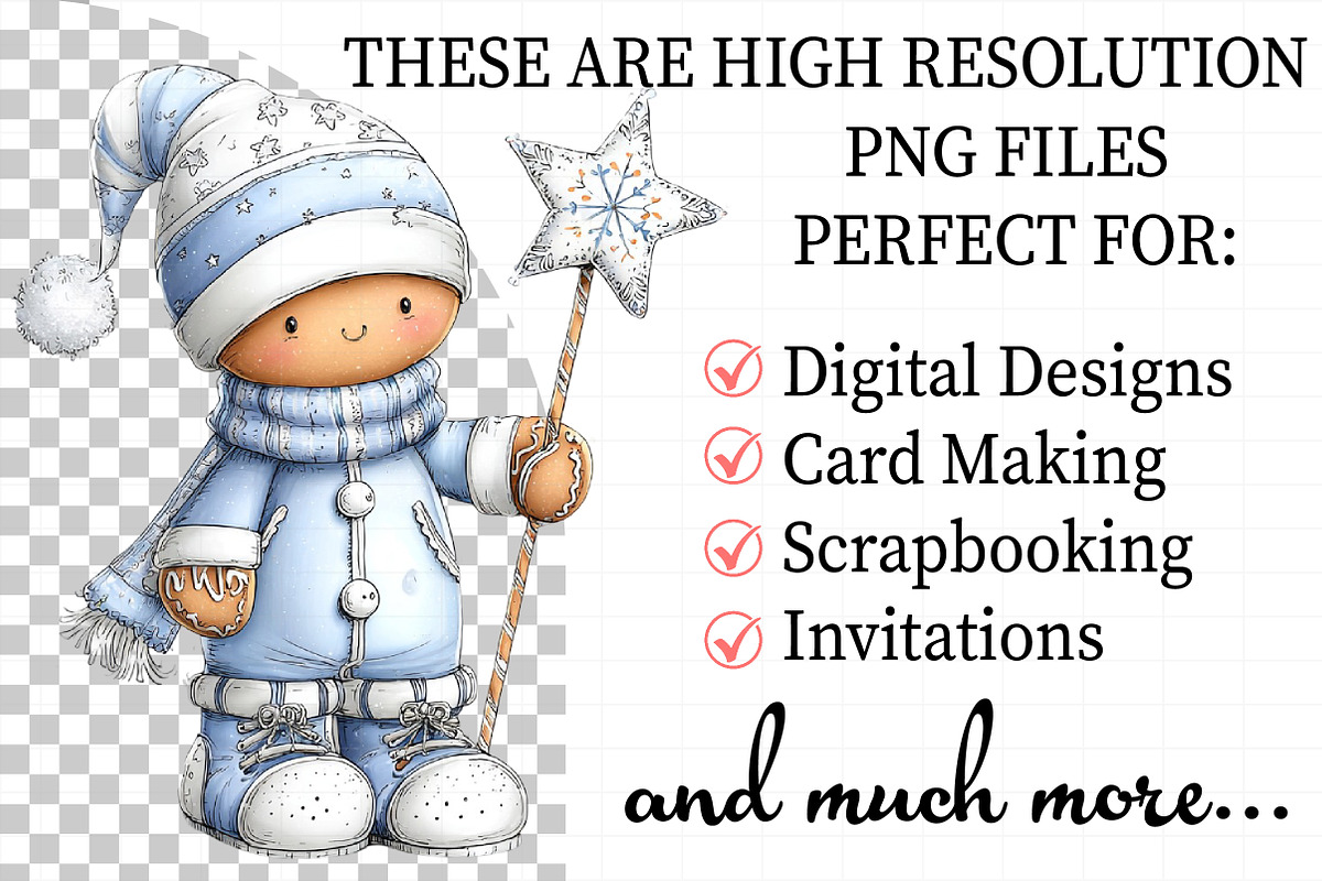 Christmas Gingerbread Man Clipart Bu, an Illustration by Daily.Designs (Photo 3 of 5)