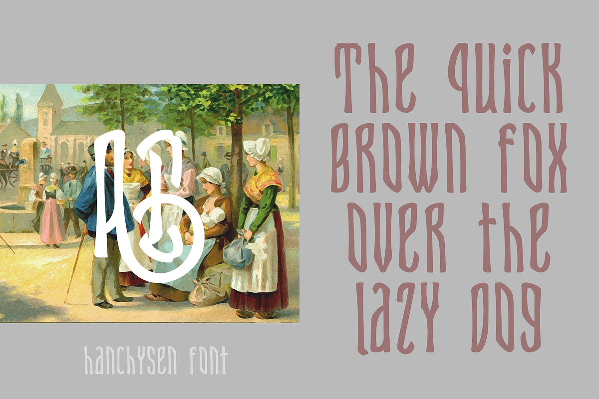 Hanchysen Font Duo, a Blackletter Font by madeDeduk (Photo 6 of 8)
