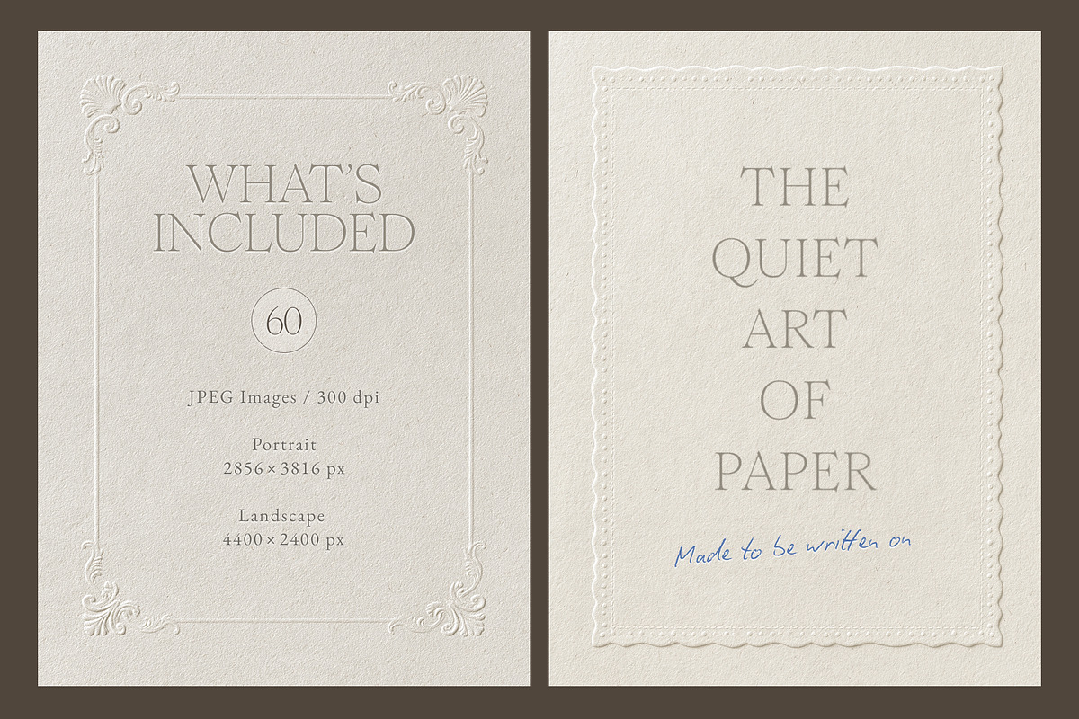Embossed Beige Frame Backgrounds Set, a Background Graphic by Make ...