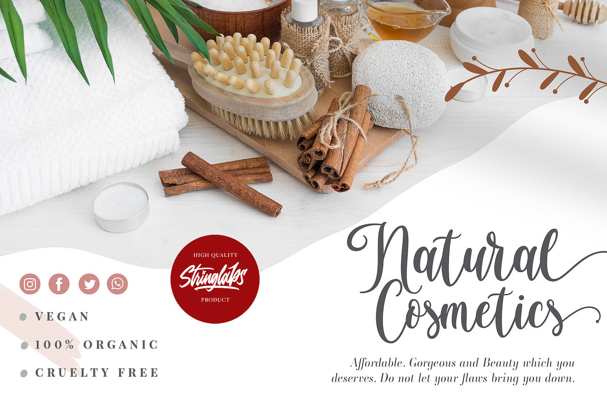 Brightside - Modern Calligraphy Font, a Script Font by StringLabs (Photo 5 of 13)