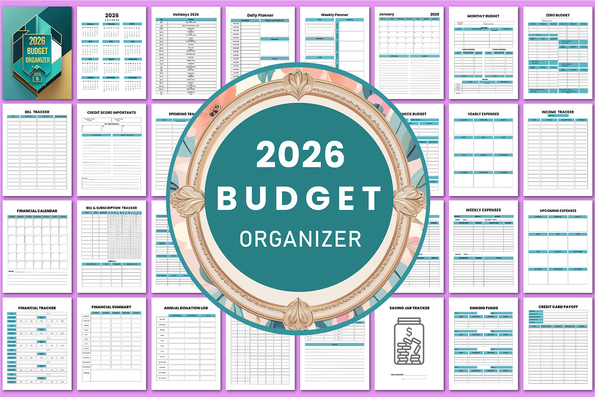 All-In-One Business Organizer Bundle, a Stationery Template by Shumaya (Photo 8 of 10)
