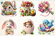 Crochet Easter Day Sublimation Clipa, a Seasonal Illustration by Rose Art (Thumbnail 2 of 4)