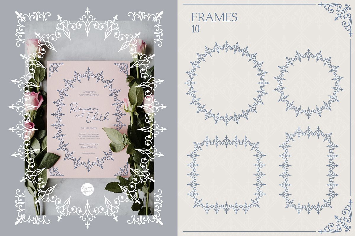 LACE DIARY 01 Vintage Rococo Romance, a Background Graphic by Euonia Meraki (Photo 4 of 18)