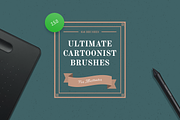 Cartoonist Brushes for Illustrator, a Brush Add-On by Jinro (Thumbnail 1 of 30)