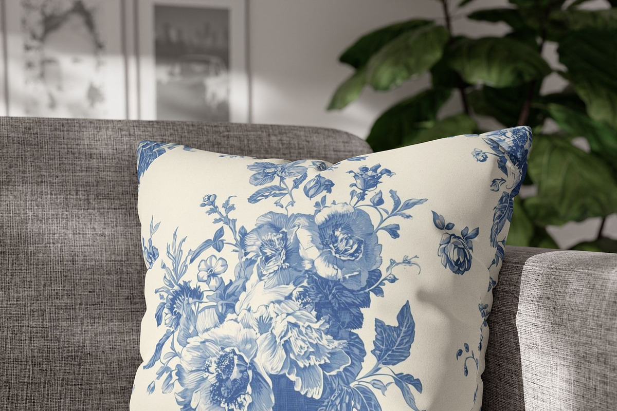 Vintage Toile de Jouy Pattern, a Pattern Graphic by elfy creative (Photo 2 of 3)