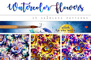 Spring flowers, watercolor painting, a Texture Illustration by Allween (Thumbnail 4 of 7)