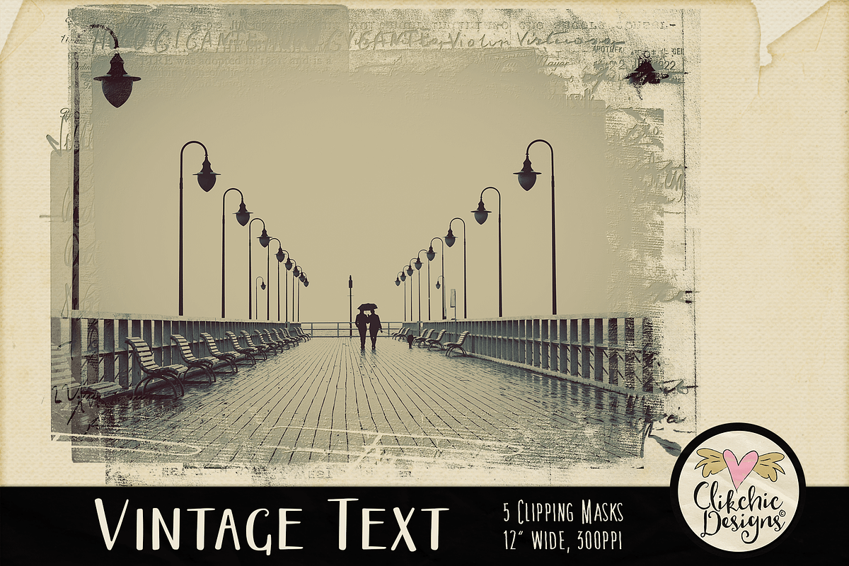 Vintage Text Clipping Masks & Tut preview 2