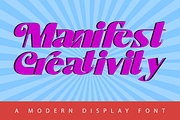 Manifest Creativity Font, a Sans Serif Font by 177Studio (Thumbnail 1 of 8)