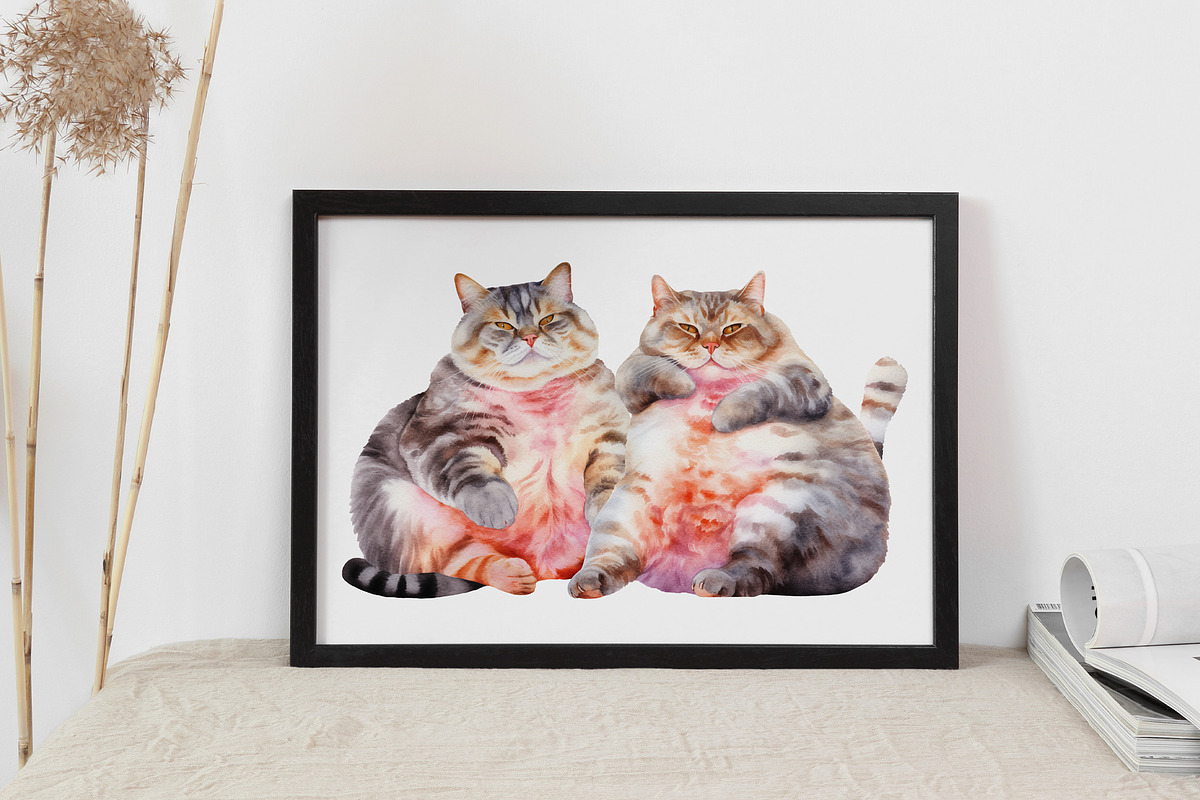 Not Yoga Cats, an Animal Illustration by TheCuteShop (Photo 4 of 17)