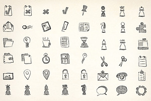 260 Hand Drawn Icons