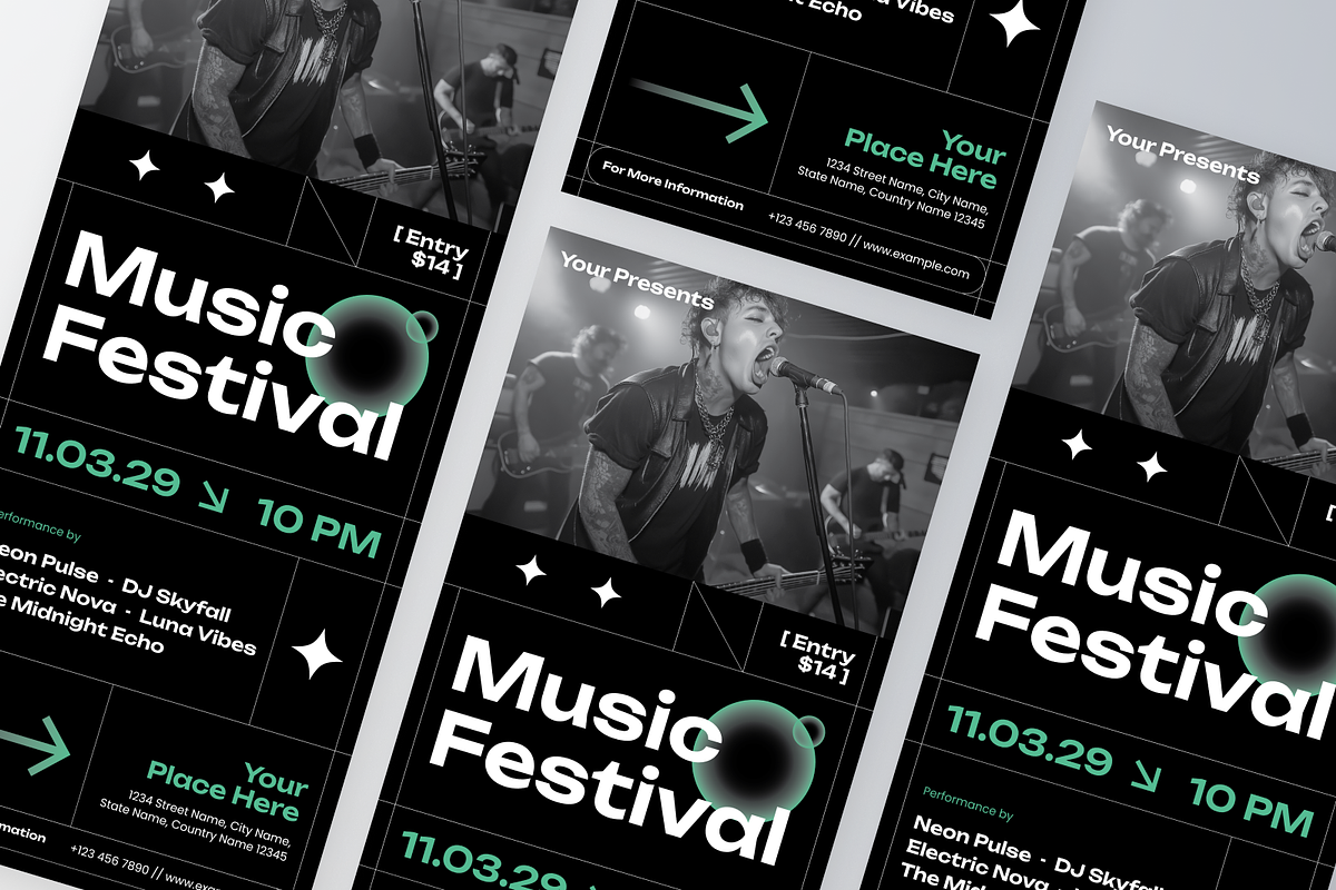 Music Fest Roll Up Banner, a Print Template by Annora Studio (Photo 6 of 6)