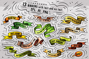 Diet Food Cartoon Vector Objects Set, an Object Graphic by BALABOLKA (Thumbnail 4 of 4)