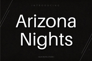 Arizona Nights Sans Serif Font