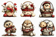 Whimsical Easter Eggs Basket Clipart, an Illustration by Craft Nest (Thumbnail 3 of 11)