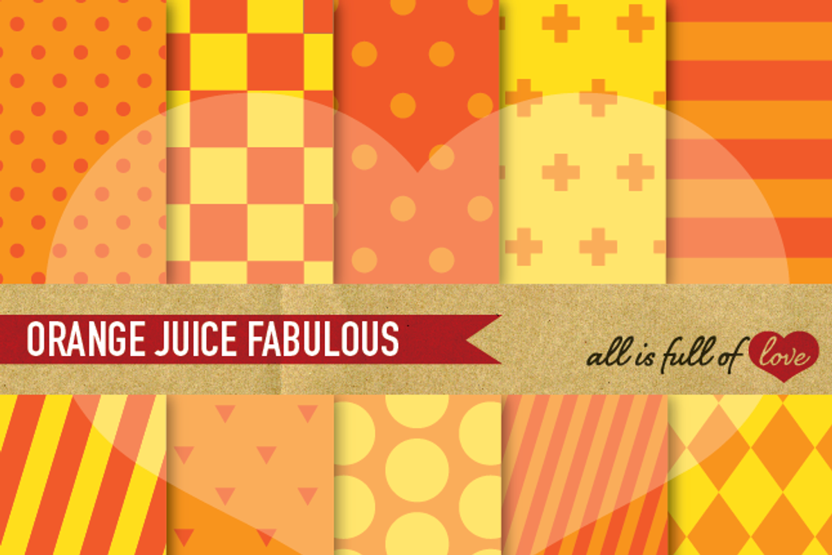 Yellow Orange Background Patterns