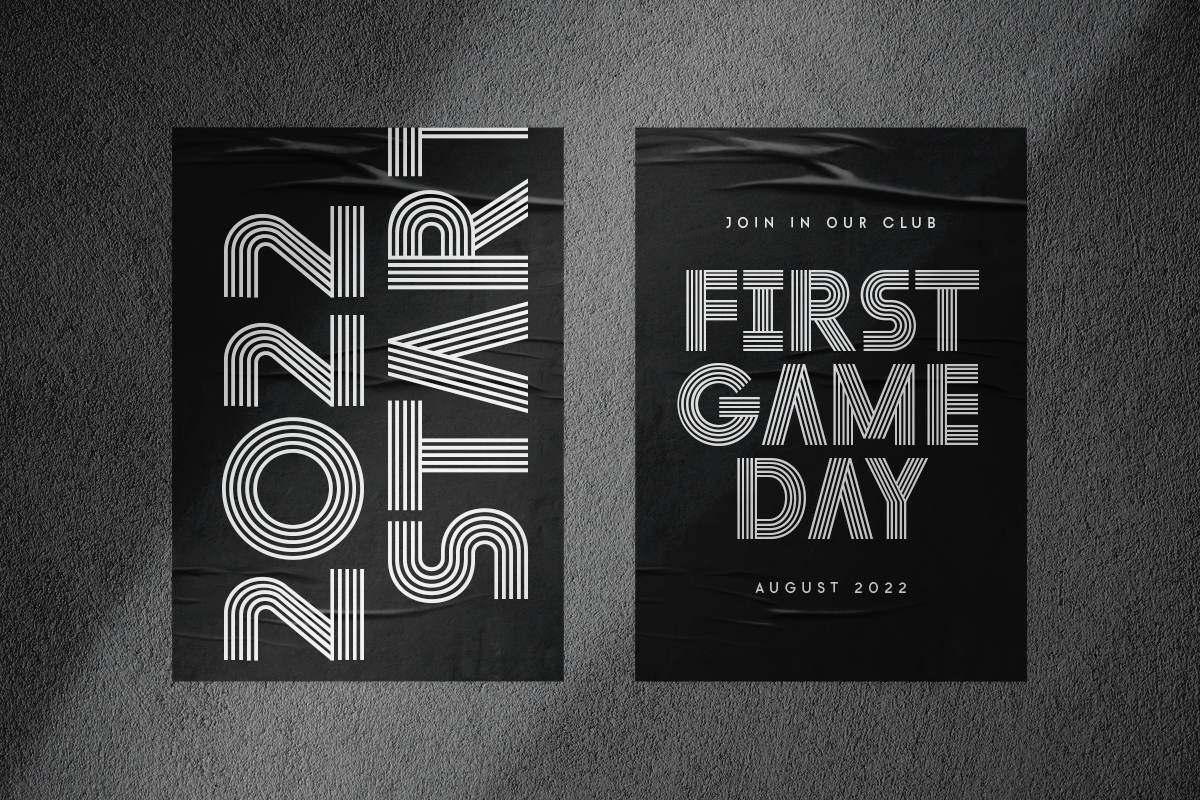 Layer - Layered Logo Modern Font, a Sans Serif Font by Hamz Studio (Photo 8 of 16)