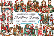 Christmas Family Clipart, an Illustration by designcity5 (Thumbnail 1 of 5)