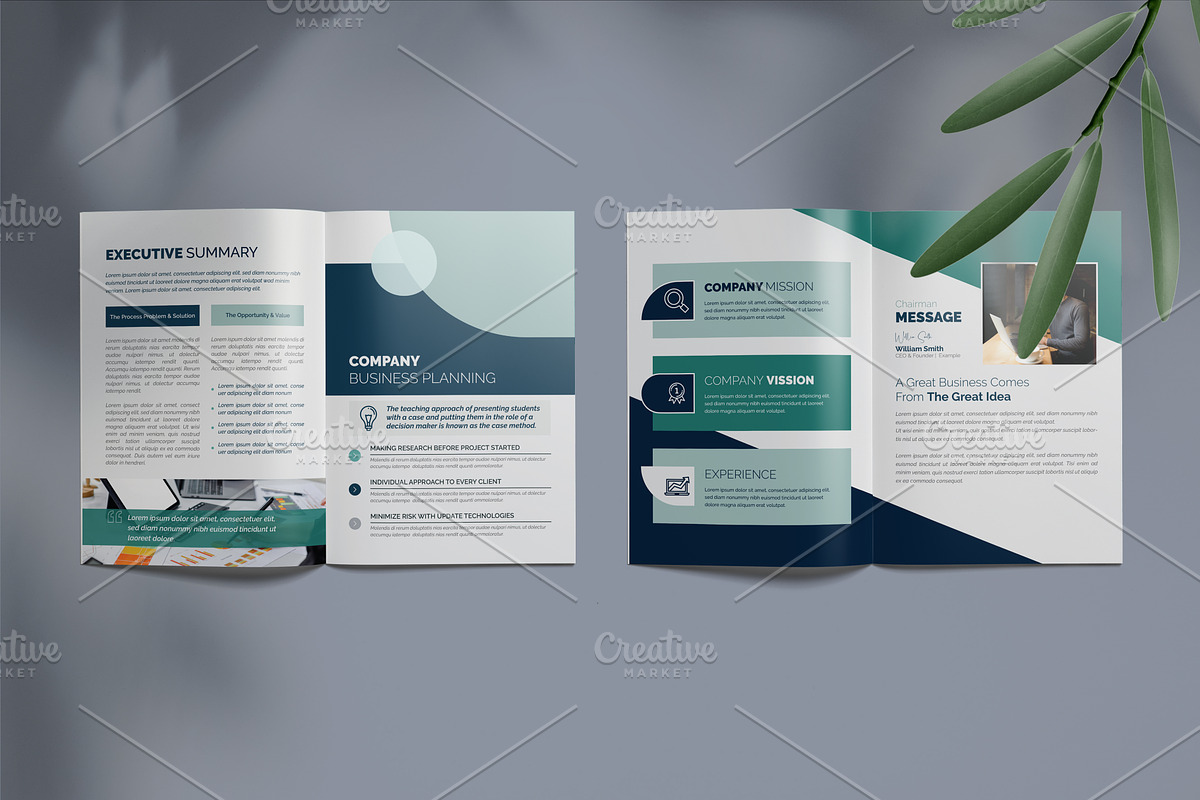 Corporate Bifold Brochure, a Brochure Template by Cristal Pioneer (Photo 3 of 6)