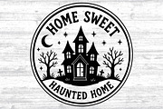 Home Sweet Haunted Round SVG, an Object Graphic by Layerology (Thumbnail 2 of 3)