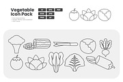 Vegetable Icon Pack, an Outline Icon by erifqizeicon (Thumbnail 2 of 3)