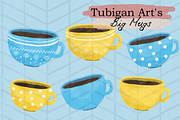 Big Mugs - 28x20cm, a Texture Illustration by Tubigan Art (Thumbnail 1 of 2)