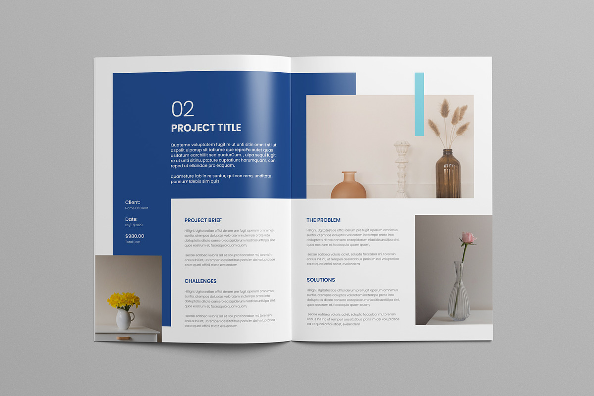 Case Study Booklet Layout, a Brochure Template by Pixelpick