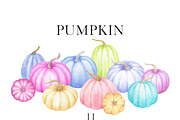 Pastel Pumpkin  Autumn Clipart, a Graphic by Watercolor Clipart (Thumbnail 1 of 3)