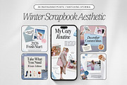 Winter Scrapbook Aesthetic, a Social Media Template by ZenSocialDesigns (Thumbnail 1 of 9)
