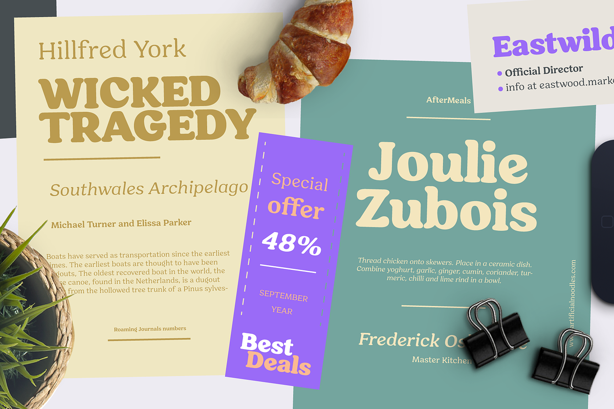 Hornbill; 18 Retro Fonts preview 3