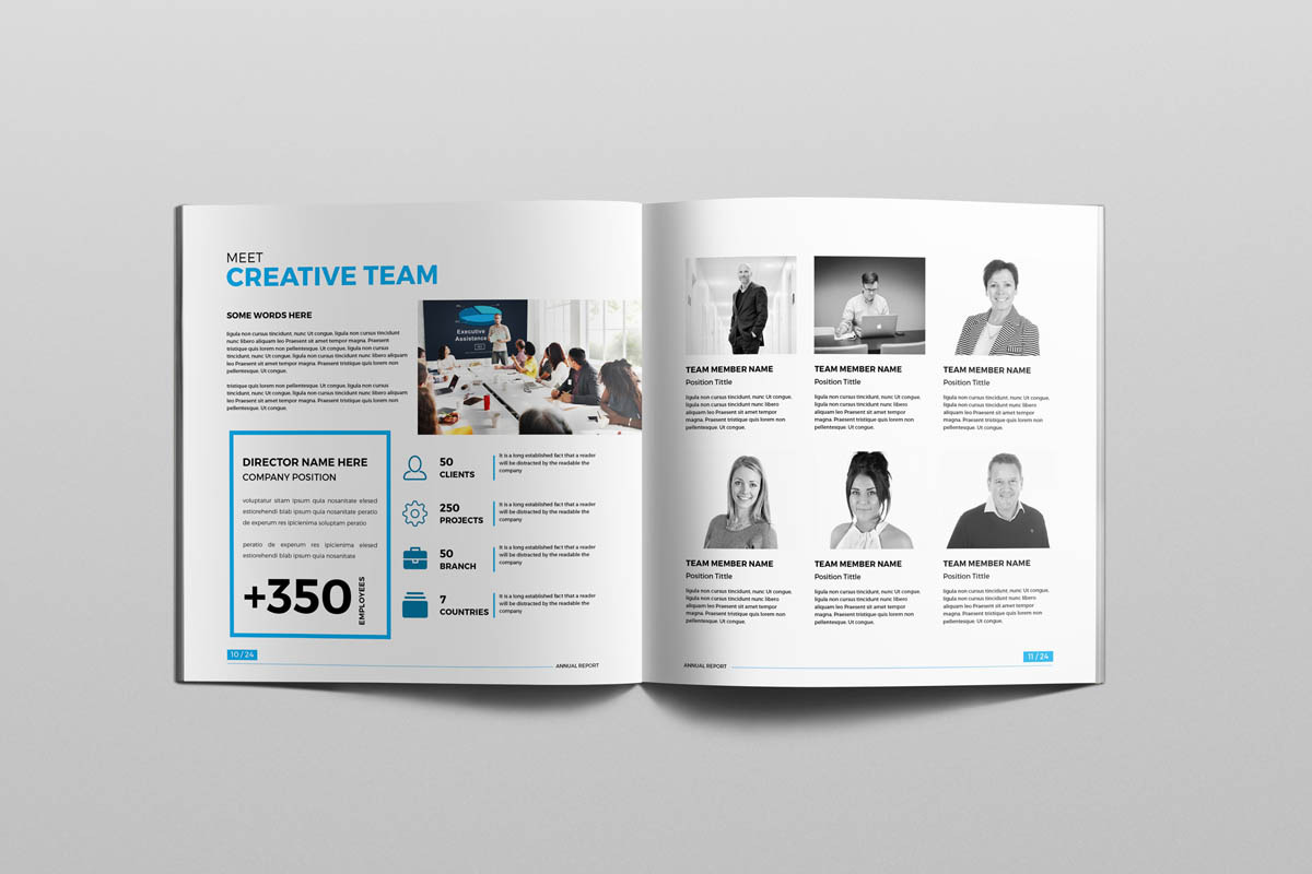 Square Annual Brochure, a Brochure Template by New Lines (Photo 6 of 13)