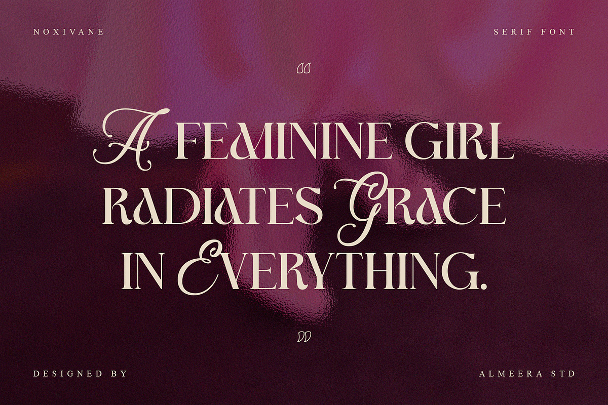 Noxivane — Stylish Serif Script, a Serif Font by Almeera Std (Photo 10 of 10)