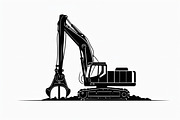 Heavy Equipment Silhouette Bundle, an Illustration by jahid234 (Thumbnail 6 of 7)