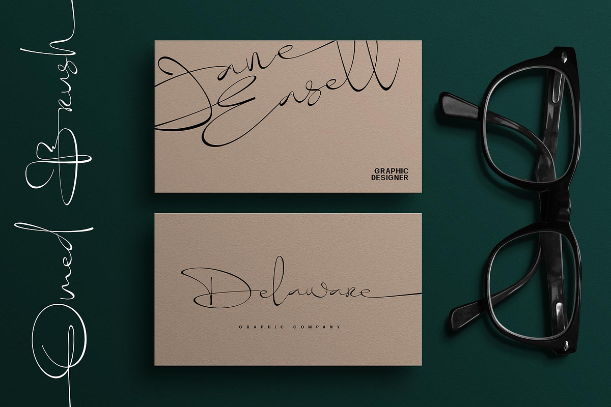 Omed Brush Signature Script, a Script Font by alit design (Photo 3 of 16)
