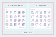 Mega Bundle Vol 1 Line Icons, an Outline Icon by Made by Made (Thumbnail 4 of 10)