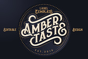 Amber Taste Font, Label, Mockup!, a Serif Font by Gleb Guralnyk (Thumbnail 4 of 6)