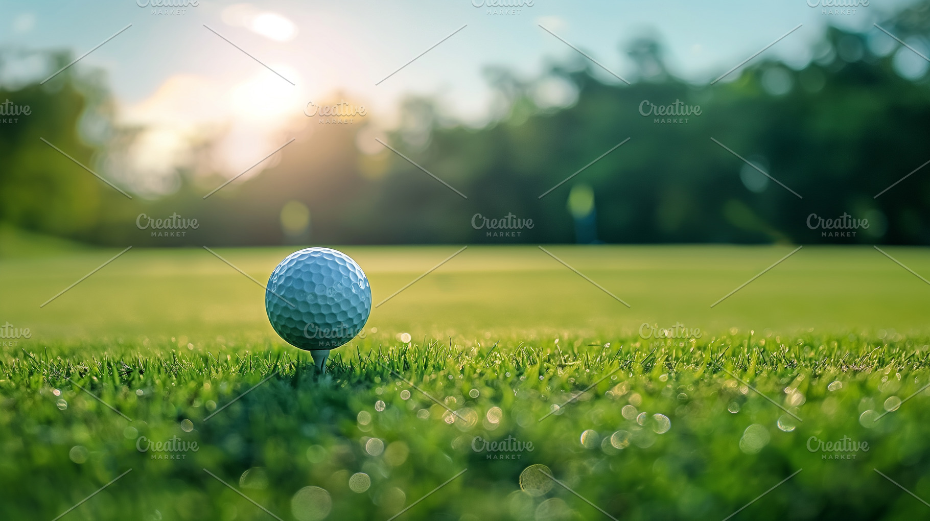 Golf ball on green grass, a Sports & Recreation Photo by MistyDay