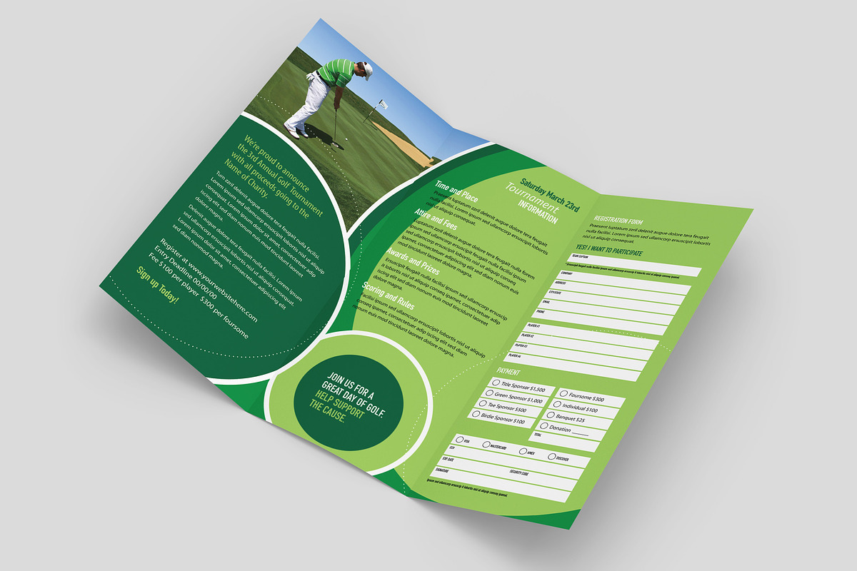 Golf Tournament Brochure Template, a Brochure Template by StockLayouts (Photo 2 of 4)
