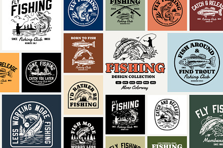 Fishing Design Collection - Mono