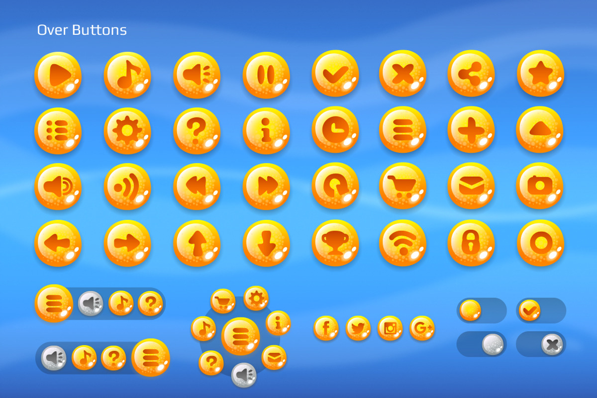FIESTA GAME UI KIT, an UI Kit Template by ToozDesign (Photo 4 of 9)