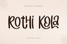Rothi Kola | Display Font