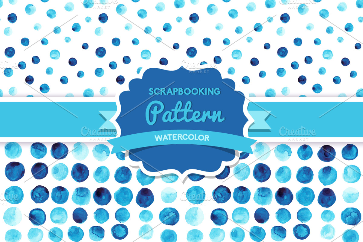 Vector watercolor seamless pattern